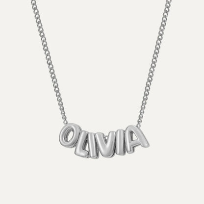 Bubble Bold Name Necklace